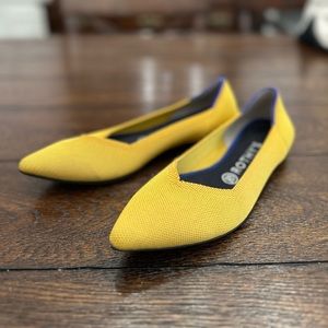 Rothy’s Pointed Flats - Mustard - 8.5